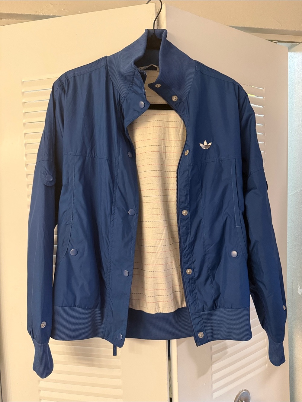 adidas Navy Blue Windbreaker Jacket